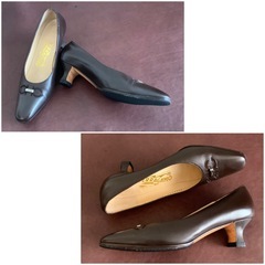 サルバトーレフェラガモ【22㎝位】パンプス☆クリーニングお手入れ済6338の画像