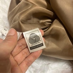 ベージュ ロングコート L レディース フォーマル 入学式 卒業式 ウールの画像