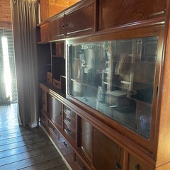 大型　天然木　
茶箪笥　の画像