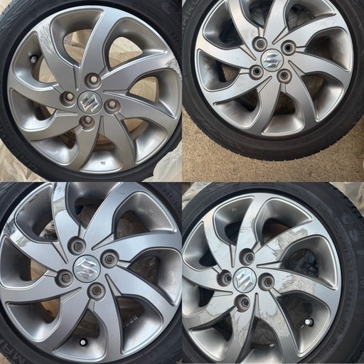 夏タイヤ＋アルミ　4本セット　マーキス 165/55R14
