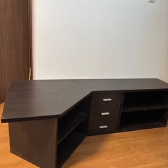 L字テレビボードの画像
