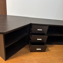 L字テレビボードの画像