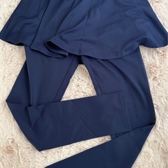 Arshiner スカッツ 女の子用 無地 ネイビー 140cmの画像