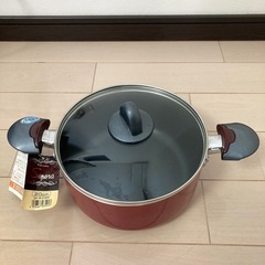 新品ガス用20cm両手鍋の画像