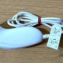 【任天堂 Wii ヌンチャク 純正 白】コントローラー ゲームパッド ジョイスティック リモコン接続用 USB端子 中古 動作品 WiiU互換の画像