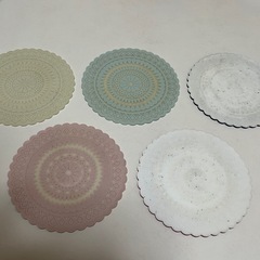 【¥0です☆】franc franc／フランフラン／シリコンコースター５枚セットの画像