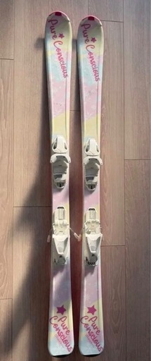 【値下げ】キッズスキー板 130cm ピンク/イエロー