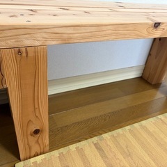 木の台　　　ベンチの画像