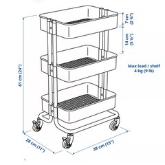 IKEA ワゴン　RÅSKOG ロースコグの画像