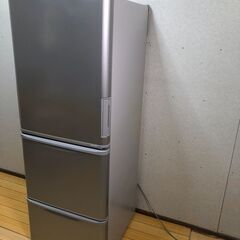  美品SHARP 冷蔵庫 350L 2022年製 SJ-W356J-S 3ドア どっちもドア 大容量 ノンフロン 家電 生活家電 251123-1の画像