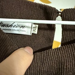 秋冬ワンピース　茶色の画像