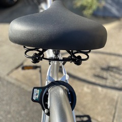 ★綺麗です★自転車24型シルバーLEDライト付きの画像