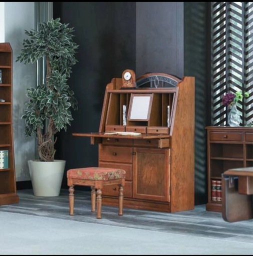 三越家具 デスク 机 カントリーハウス CPT4 ライティングデスク レリーフ 国産家具 無垢 ワークデスク 中古 家具 買取 オーク