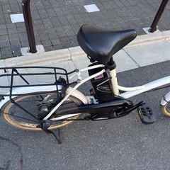 決まりました！Panasonic電動アシスト自転車 ホワイト 前バスケット付き の画像