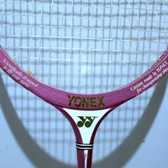 【希少】YONEX 木製バドミントンラケット M-G3 ケース付き ヨネックス 昭和レトロ ビンテージの画像