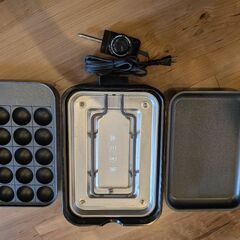 ホットプレート（たこ焼きプレート付き）の画像