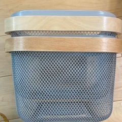 IKEA カゴ収納　グレーの画像