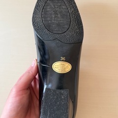 ⦅YSL×REGALコラボ⦆ビンテージ 黒レザーローファーパンプスの画像