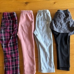 【裏起毛】100cm スパッツ　レギンス　ズボンの画像