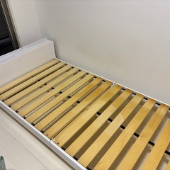 シングルベッド マットレス付きの画像