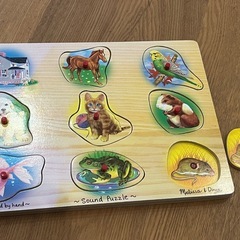 幼児用　木製パズル2点セットの画像