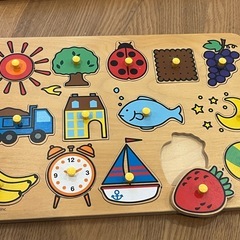 幼児用　木製パズル2点セットの画像