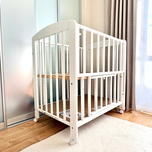 KATOJI ベビーベッド（ホワイト）