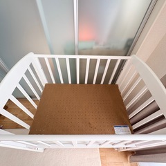 KATOJI ベビーベッド（ホワイト）の画像