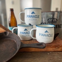 レアキャンプレトロホーローマグカップの画像