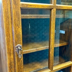 カントリーハウス 三越家具 キャビネット 無垢 中古 家具 買取 ディスプレイ棚 の画像