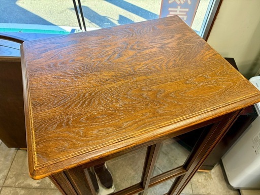 カントリーハウス 三越家具 キャビネット 無垢 中古 家具 買取 ディスプレイ棚 