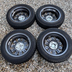 スタッドレスタイヤ　155/65R14 ホイール付きの画像