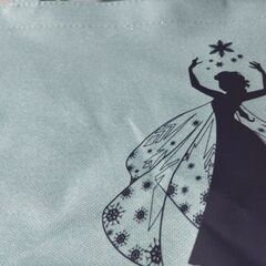 アナと雪の女王　トートバッグ　ラメ入り水色の画像