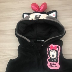 ディズニー　ミニ　こども　キッズ　綿ベスト　90cmの画像