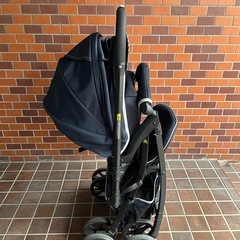 ベビーカー デ・ヨーネ レジェ e NAVY(レインカバー付)の画像
