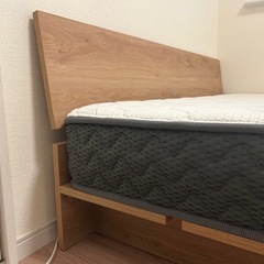 【95%新品】LOWYA/ロウヤ すのこ セミダブル ベッドフレーム ロータイプの画像