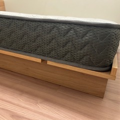 【95%新品】LOWYA/ロウヤ すのこ セミダブル ベッドフレーム ロータイプの画像