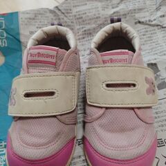 ［15cm］ミキハウスホットビスケッツ・ピンクのスニーカーの画像