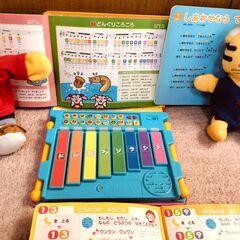 ★お取引き中★音の出る絵本３冊★動物積み木★しまじろう＆はなちゃん★しまじろうぷちDVD等、沢山セット★の画像