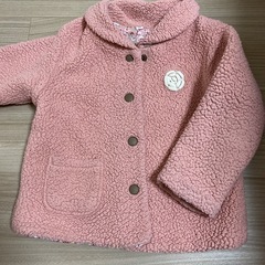 子供　キズ　ボアコート　アウター　中綿コート　95cmの画像