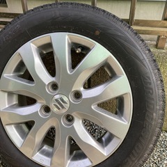 ワゴンR純正タイヤホイールスタッドレス4本セット。の画像