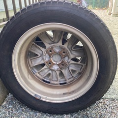 ワゴンR純正タイヤホイールスタッドレス4本セット。の画像