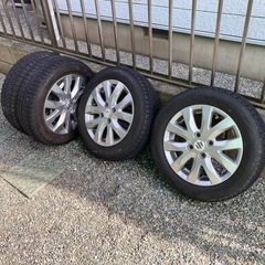 ワゴンR純正タイヤホイールスタッドレス4本セット。の画像