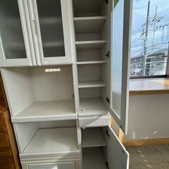 J3254　【リユースのサカイ柏店】　　三幸ジャパン　食器棚　ホワイトの画像