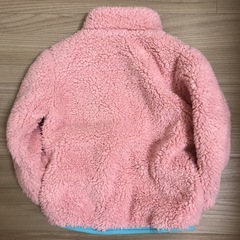 子供　コートピンク　ボアコート　アウター　ブルゾン　もこもこ　95cmの画像