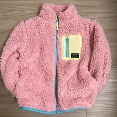 子供　コートピンク　ボアコート　アウター　ブルゾン　もこもこ　95cmの画像