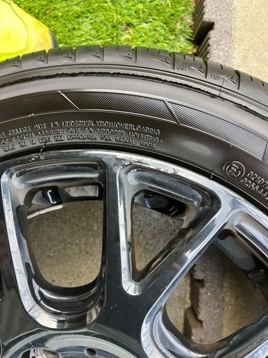 24年45週バリ溝】アルミホイール155/65/14 軽自動車 (ヒロ) 須賀川の