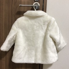 アウター　ファーコート　janie&jack こども　キッズショートコートの画像