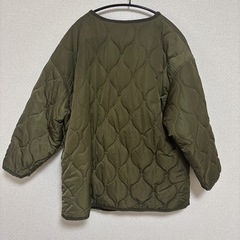 キルティングコート（カーキ）の画像