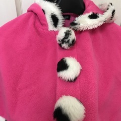 ダルメシアン柄 ベビーポンチョの画像